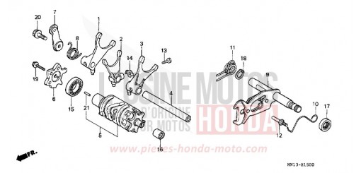 GEAR SHIFT DRUM XR600RS de 1995